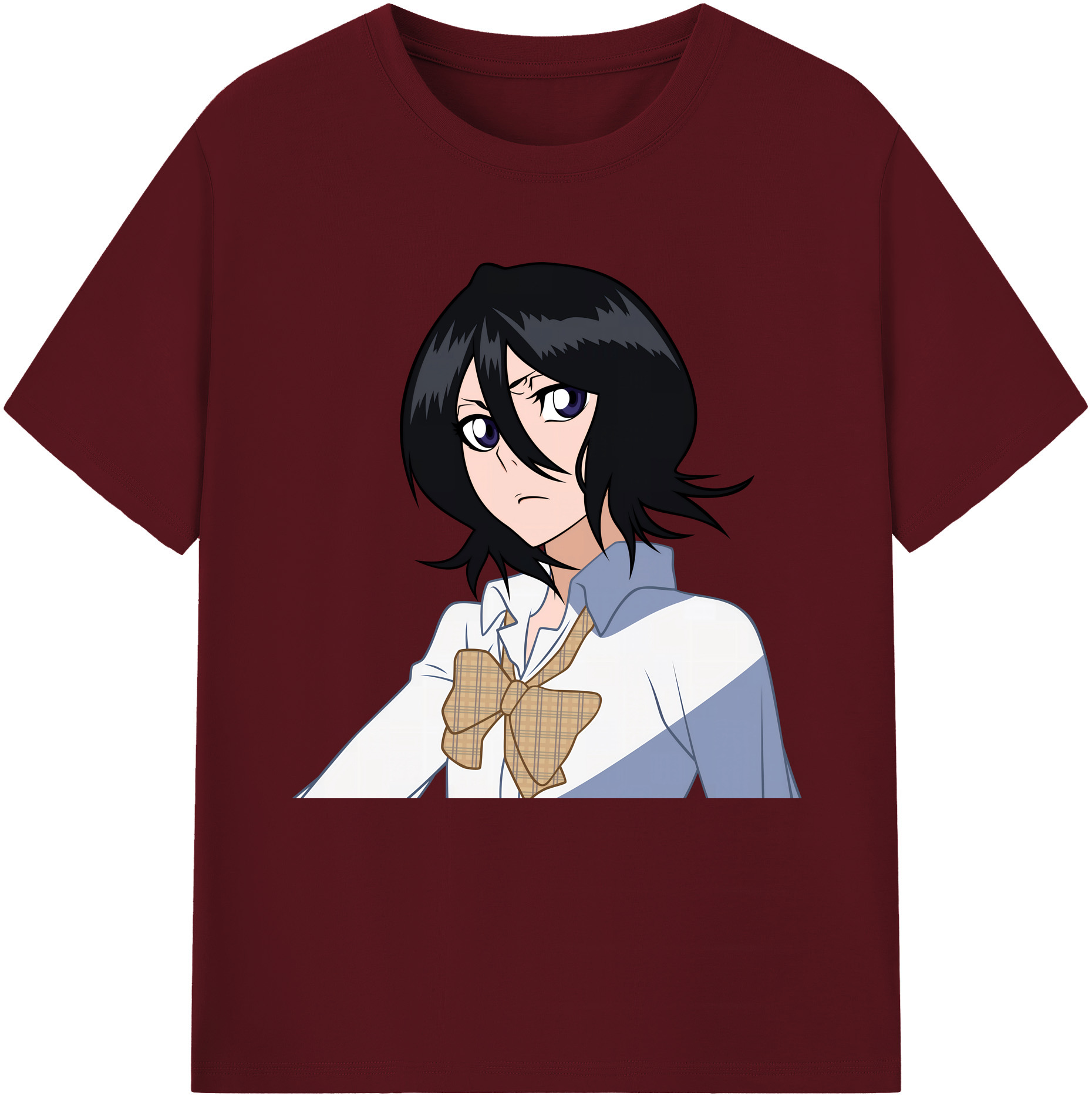 （画像用） ブリーチ 朽木ルキア BLEACH Kuchiki Rukia 綿100％半袖Tシャツ（フロントプリント）